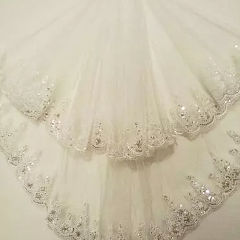 Beautiful sequin wedding veil